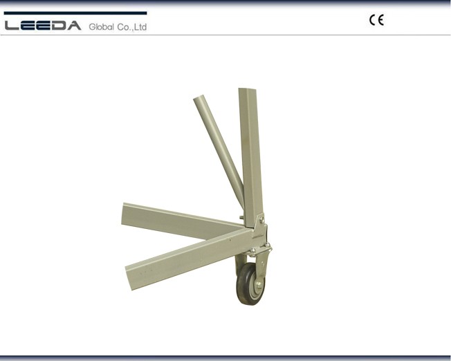 4 Step Heavy Duty Industrial Steel Rolling Ladder 160kg Capacity US Type